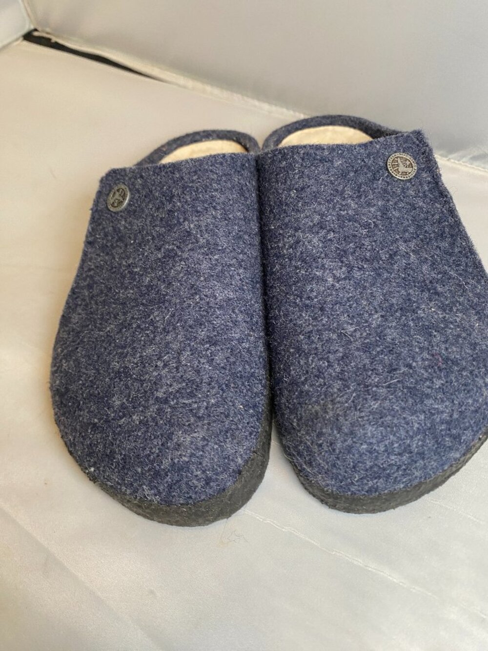 BIRKENSTOCK ZERMATT RIVET WOOL FELT SHEARLING LINED CLOG 36